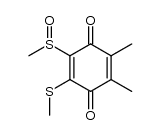 2-methylsulfinyl-3-methylthioxyloquinone结构式