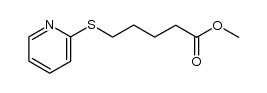 methyl 5-(pyridin-2-ylthio)pentanoate结构式
