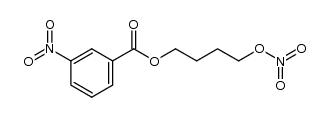 3-nitrobenzoic acid 4-nitryloxybutyl ester结构式