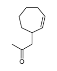 1-cyclohept-2-en-1-ylpropan-2-one结构式