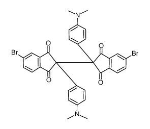 2,2'-bis<5-bromo-2-(p-dimethylaminophenyl)indan-1,3-dione> Structure