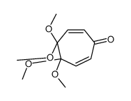 4,4,5,5-tetramethoxycyclohepta-2,6-dien-1-one Structure