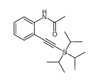 N-(2-((triisopropylsilyl)ethynyl)phenyl)acetamide结构式