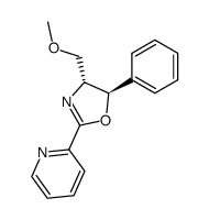 (3'S,4'S)-2-(3',4'-dihydro-3'-phenyl-4'-methyloxy-methyl-2'-oxazolyl)pyridine结构式
