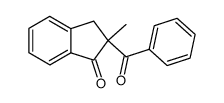 2-benzoyl-2-methyl-indan-1-one结构式
