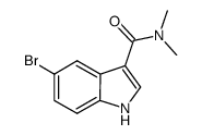 5-bromo-N,N-dimethyl-1H-indole-3-carboxamide Structure