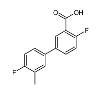 4,4'-DIFLUORO-3'-METHYL-[1,1'-BIPHENYL]-3-CARBOXYLIC ACID structure