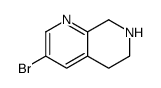 3-bromo-5,6,7,8-tetrahydro-1,7-naphthyridine结构式