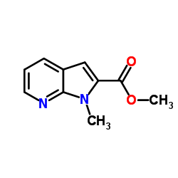 Methyl 1-methyl-1H-pyrrolo[2,3-b]pyridine-2-carboxylate结构式