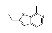 (9CI)-2-乙基-7-甲基-噻吩并[2,3-c]吡啶结构式