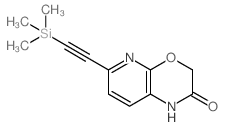 6-((Trimethylsilyl)ethynyl)-1H-pyrido[2,3-b][1,4]oxazin-2(3H)-one structure