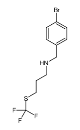N-(4-Bromobenzyl)-3-[(trifluoromethyl)sulfanyl]-1-propanamine结构式