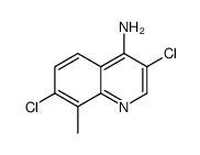 4-Amino-3,7-dichloro-8-methylquinoline结构式