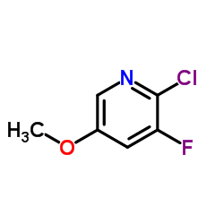 2-Chloro-3-fluoro-5-methoxypyridine结构式