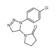1-(3-Chlorophenyl)-5-(2-oxo-1-pyrrolidinyl)-1,2,3-triazoline Structure