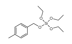 p-Me-(C6H4)CH2OSi(OEt)3 Structure