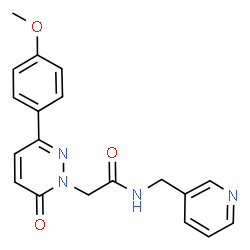2-[3-(4-methoxyphenyl)-6-oxopyridazin-1(6H)-yl]-N-(pyridin-3-ylmethyl)acetamide Structure