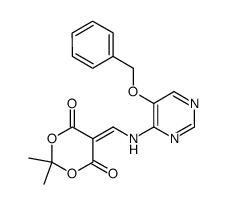 n-(benzyloxy-5 pyrimidyl-4)aminomethylenemalonate d'isopropylidene结构式