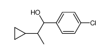 1-(4-chlorophenyl)-2-cyclopropylpropan-1-ol结构式