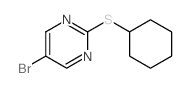 5-溴-2-(环己基硫代)嘧啶结构式