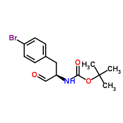 2-Methyl-2-propanyl [(2R)-1-(4-bromophenyl)-3-oxo-2-propanyl]carbamate Structure