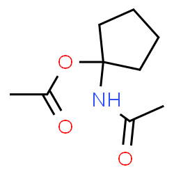 Acetamide, N-[1-(acetyloxy)cyclopentyl]- (9CI) Structure