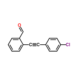 (2-(4-氯苯基)炔基)苯甲醛结构式