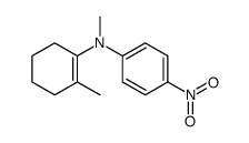 N-(4-nitrophenyl)-N,2-dimethylcyclohex-1-en-1-amine Structure