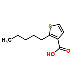 2-Pentyl-3-thiophenecarboxylic acid结构式