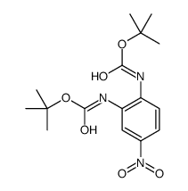 Bis(2-methyl-2-propanyl) (4-nitro-1,2-phenylene)biscarbamate结构式