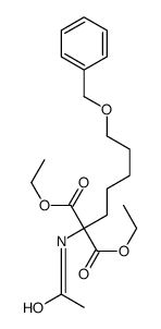 Diethyl acetamido[5-(benzyloxy)pentyl]malonate结构式