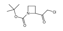 (S)-2-(2-氯乙酰基)氮杂丁烷-1-羧酸叔丁酯结构式