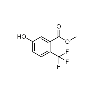 5-羟基-2-(三氟甲基)苯甲酸甲酯结构式