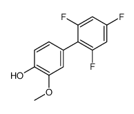 2-methoxy-4-(2,4,6-trifluorophenyl)phenol Structure