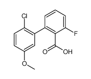 2-(2-chloro-5-methoxyphenyl)-6-fluorobenzoic acid Structure