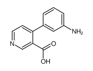 4-(3-aminophenyl)pyridine-3-carboxylic acid结构式