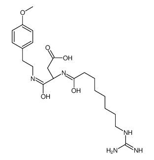 8-guanidinooctanoyl-Asp-2-(4-methoxyphenyl)ethylamide结构式