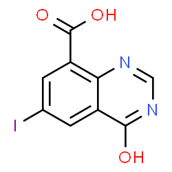 4-HYDROXY-6-IODOQUINAZOLINE-8-CARBOXYLIC ACID Structure