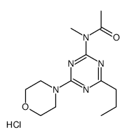 N-methyl-N-(4-morpholin-4-yl-6-propyl-1,3,5-triazin-2-yl)acetamide,hydrochloride Structure