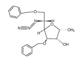 3,6-di-O-benzyl-5-azido-5-deoxy-α/β-D-glucofuranose Structure