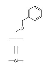 Benzene, [[[2,2-dimethyl-4-(triMethylsilyl)-3-butyn-1-yl]oxy]Methyl]- Structure