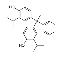 4-[1-(4-hydroxy-3-propan-2-ylphenyl)-1-phenylethyl]-2-propan-2-ylphenol Structure