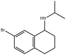 (7-Bromo-1,2,3,4-tetrahydro-naphthalen-1-yl)-isopropyl-amine结构式