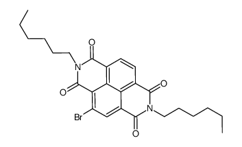 4-Bromo-2,7-dihexylbenzo[lMn][3,8]phenanthroline-1,3,6,8-tetraone Structure