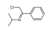 N-(2-Chloro-1-phenyl-1-ethylidene)isopropylamine Structure