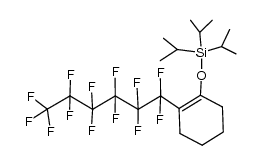 2-Perfluorohexyl-1-triisopropylsiloxy-1-cyclohexene Structure