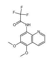 5,6-Dimethoxy-8-trifluoroacetylaminoquinoline结构式