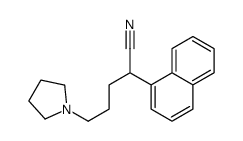 α-[3-(1-Pyrrolidinyl)propyl]-1-naphthaleneacetonitrile Structure