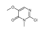 2-chloro-5-methoxy-3-methylpyrimidin-4-one Structure