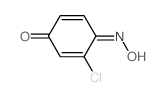 2,5-Cyclohexadien-1-one, 3-chloro-4-hydroxyimino- Structure